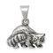Sterling Silver Antiqued Racoon Charm Pendant Jewelry 14mm x 19mm